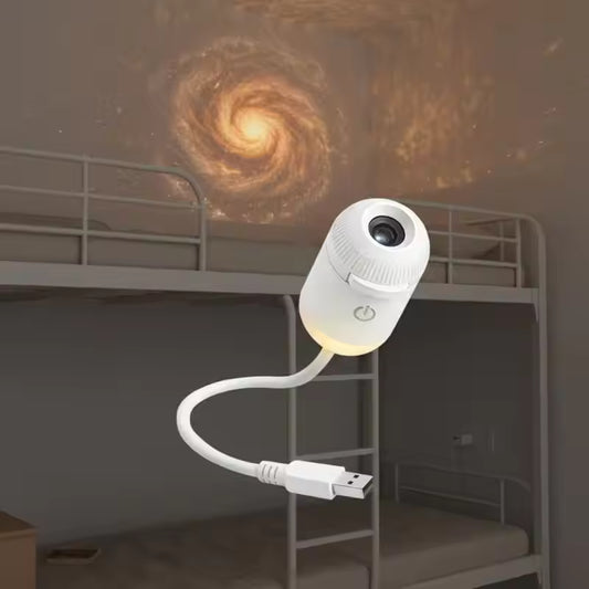 2-in-1 Mini Galaxy Star Projector Night Light LED Starry Sky Ambient Lamp For Bedroom Sleep & Decoration LED Atmosphere Light